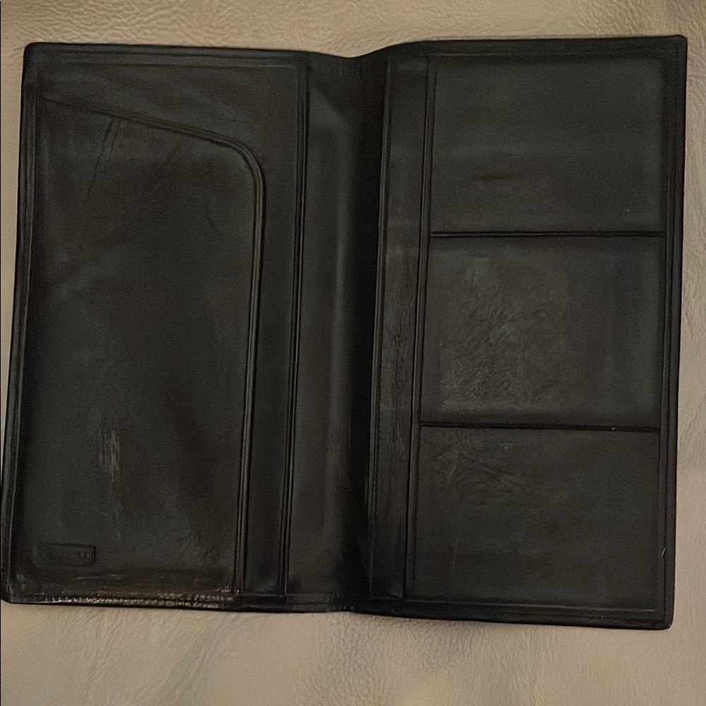 Black Coach Leather Wallet